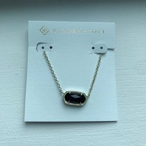 Kendra Scott Gold Elisa Necklace - Black